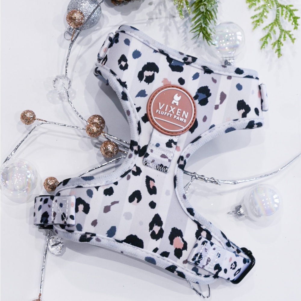 Adjustable Dog Harness Leopard theme